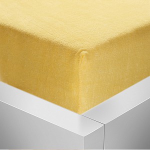 Froté prostěradlo 180x200 Premium - Žlutá