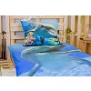 3D povlečení bavlna 140x200+70x90 Delfín