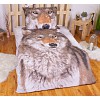 3D povlečení bavlna 140x200+70x90 Vlk