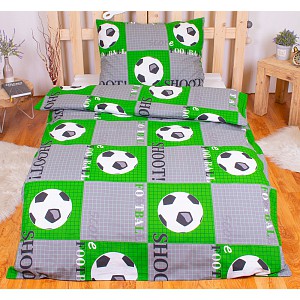 Bavlněné povlečení 140x200+70x90 Fotbalový míč