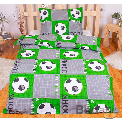 Bavlněné povlečení 140x200+70x90 Fotbalový míč