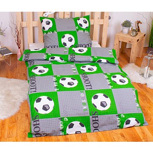 Bavlněné povlečení 140x200+70x90 Fotbalový míč