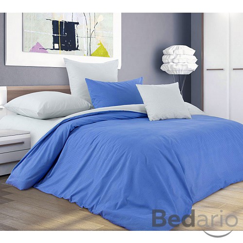 Perkálové povlečení BORŮVKOVÝ KRÉM 140x200+70x90