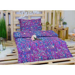 Bavlněné povlečení 140x200+70x90 Třpytky