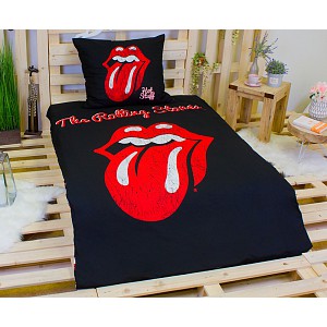 Bavlněné povlečení 140x200+70x90 Rolling Stones
