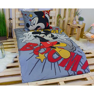 Bavlněné povlečení 140x200+70x90 Mickey Pop art