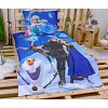 Bavlněné povlečení 140x200+70x90 Frozen blue
