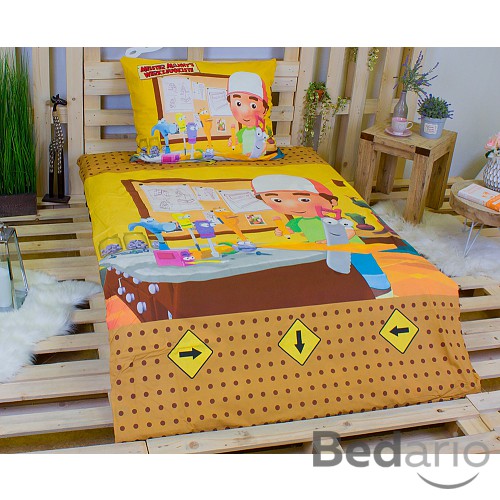 Bavlněné povlečení 140x200+70x90 Handy Manny