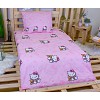 Bavlněné povlečení 140x200+70x90 Hello Kitty s medvídkem