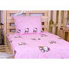Bavlněné povlečení 140x200+70x90 Hello Kitty s medvídkem
