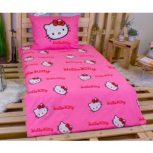 Bavlněné povlečení 140x200+70x90 Hello Kitty