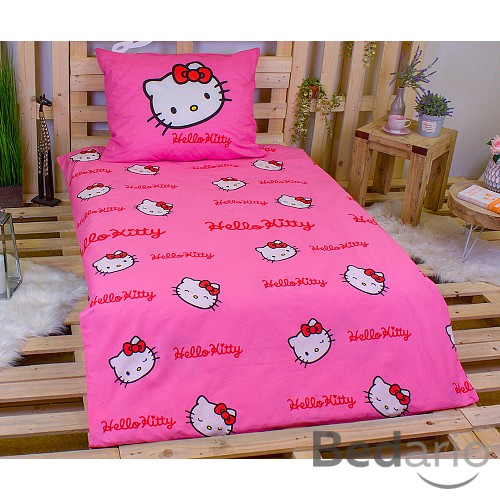 Bavlněné povlečení 140x200+70x90 Hello Kitty