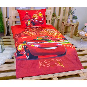 Bavlněné povlečení 140x200+70x90 Auta Mcq