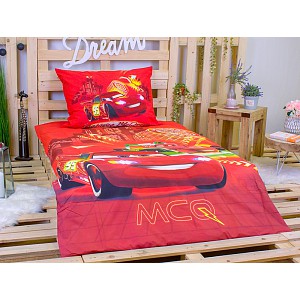 Bavlněné povlečení 140x200+70x90 Auta Mcq