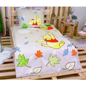 Bavlněné povlečení 140x200+70x90 Letající Pú