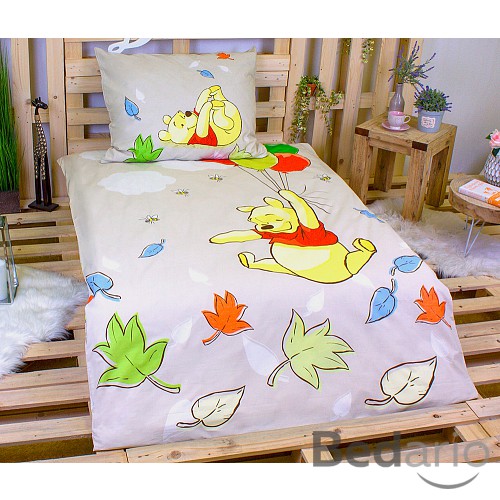 Bavlněné povlečení 140x200+70x90 Letající Pú