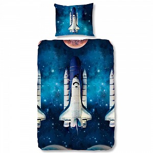 Bavlněné povlečení Good morning 140x200/220+60x70 ROY, blue