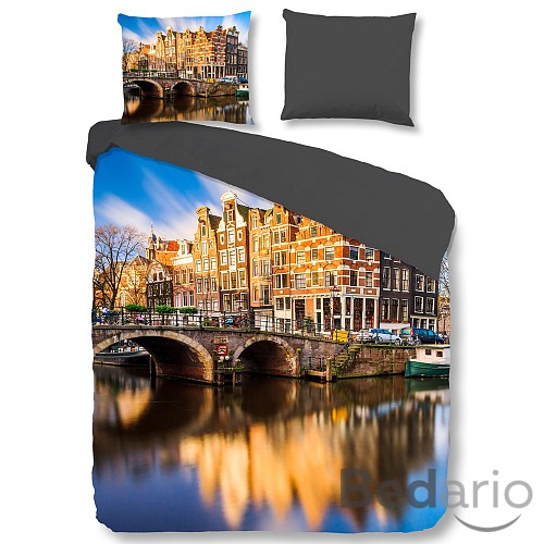 Povlečení microfibra PURE 200x200+2x60x70 AMSTERDAM