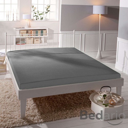 Jersey prostěradlo lycra DeLuxe 90x200 - Šedá