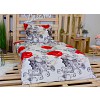 3D povlečení na dvě lůžka 140x200+70x90 Věrnost
