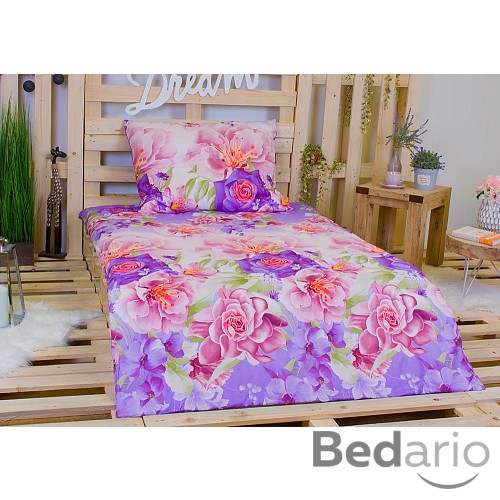 3D povlečení 140x200+70x90 Rose romantica