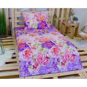 3D povlečení 140x200+70x90 Rose romantica