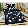 Mikroplyšové povlečení Premium 140x200+70x90 Black star