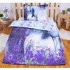 3D bavlněné povlečení Charming Unicorn 140x200+70x90 ve tmě svítí