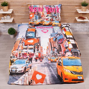 Bavlněné povlečení Times Square 140x200+70x90