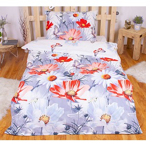 Popelínové povlečení SUMMER 3D 140x220+70x90