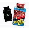Bavlněné povlečení Cars wins 140x200+70x90 ve tmě svítí