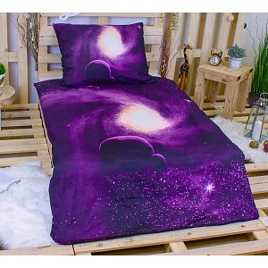 3D povlečení 140x200+70x90 Galaxie