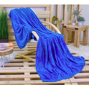 Mikroflanelová deka ŽAKÁR Premium 160x200 - Modrá