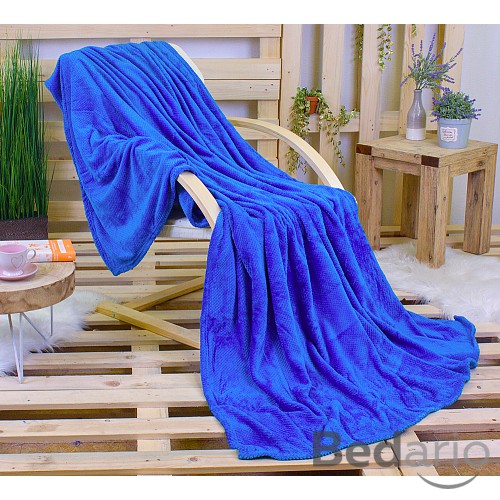 Mikroflanelová deka ŽAKÁR Premium 160x200 - Modrá