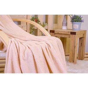 Mikroflanelová deka ŽAKÁR Premium 160x200 - Krémová