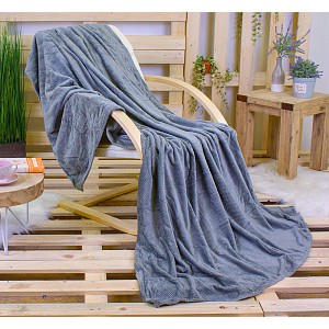 Mikroflanelová deka ŽAKÁR Premium 160x200 - Tmavě šedá