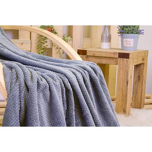 Mikroflanelová deka ŽAKÁR Premium 160x200 - Tmavě šedá