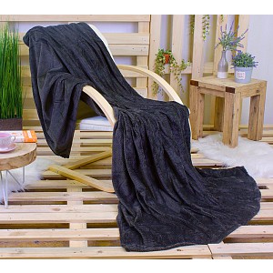 Mikroflanelová deka ŽAKÁR Premium 160x200 - Černá