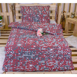 Krepové povlečení ECONOMY 140x200+70x90 Třpytky