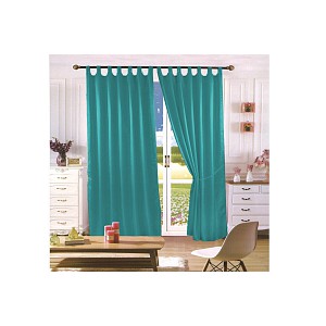 Saténové závěsy Home Art - 2 kusy Zelené 150x160