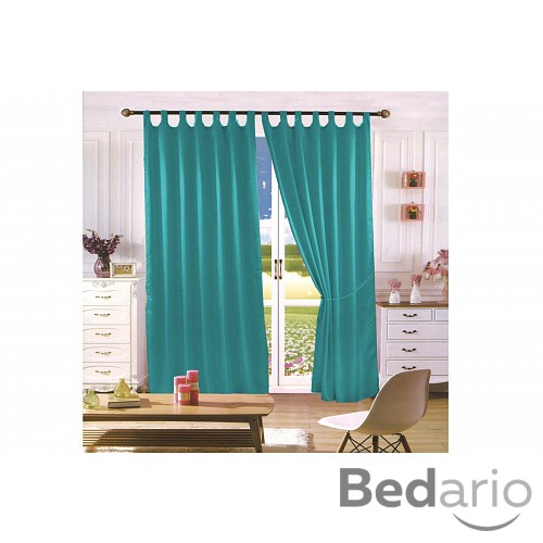 Saténové závěsy Home Art - 2 kusy Zelené 150x160