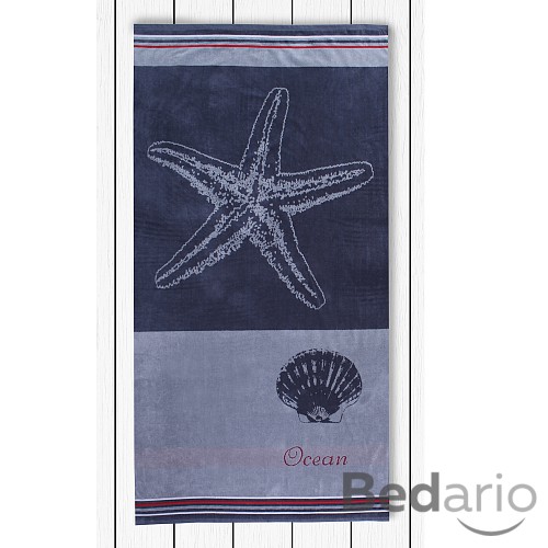 Plážová osuška BEACH 90x180 - Grey Ocean