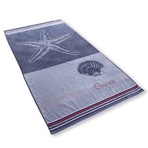 Plážová osuška BEACH 90x180 - Grey Ocean