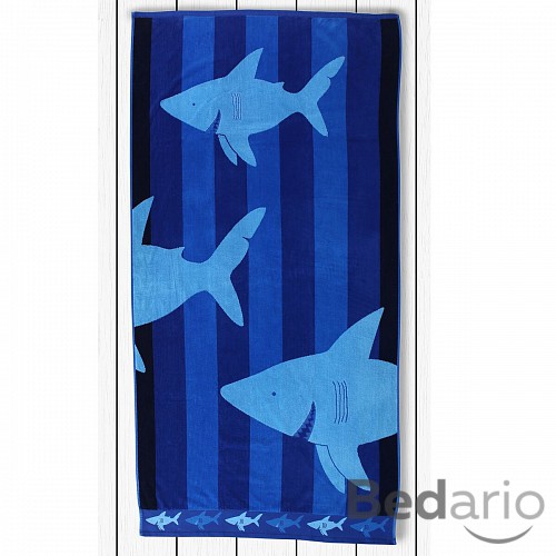 Plážová osuška BEACH 90x180 - Sharky