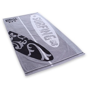 Plážová osuška BEACH 90x180 - Surfing Grey