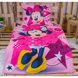 Bavlněné povlečení 140x200+70x90 Minnie mouse STAR