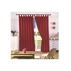 Saténové závěsy Home Art - 2 kusy vínová 150x160