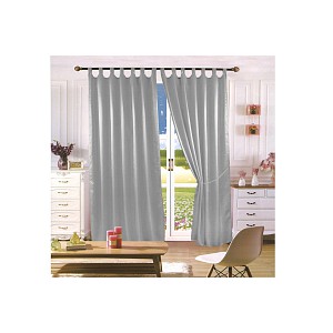 Saténové závěsy Home Art - 2 kusy Stříbrná 150x160