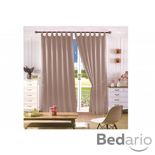 Saténové závěsy Home Art - 2 kusy Cappuccino 150x160