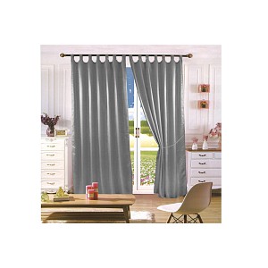 Saténové závěsy Home Art - 2 kusy Šedá 150x160